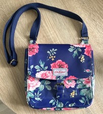 CATH KIDSTON ANTIQUE ROSE NAVY PINK FLORAL TAB SADDLE BAG CROSSBODY HANDBAG