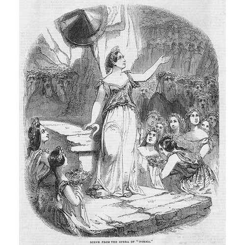 Opera scene from her - opera,