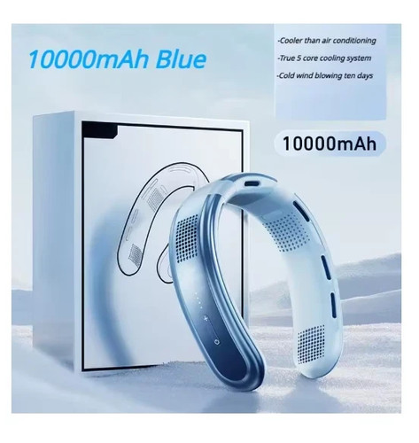 Portable neck fan - portable, 10000mah