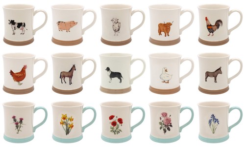 Country life embossed mug - -,
