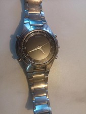 Pulsar black dial stainless