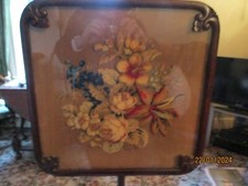Victorian/Edwardian Antique Pole Screen Rosewood with Needlepoint THIS ITEM ONLY