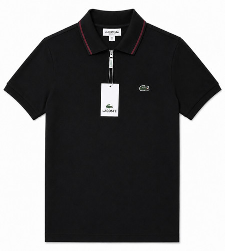 Lacoste black polo shirt - polo, mens