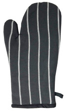 Striped Single Oven Glove 100%