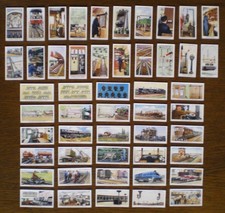 Full set of WILLS RAILWAY EQUIPMENT 1938 cigarette cards VG condition