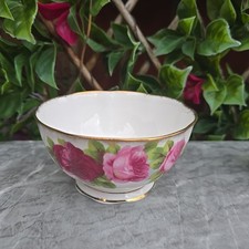 Vintage Royal Albert Old English Rose Gold Large Open Sugar Bowl 4½x2¾"