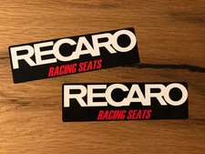 2x Recaro decal sticker bucket