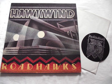 HAWKWIND ~ ROADHAWKS ** 1976 UK UNITED ARTISTS LP w/ POSTER & STICKER.