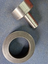 HUNTON TYPE FLY PRESS TOOLING PUNCH AND DIE 1 9/16" (39.70 mm) ROUND   USED