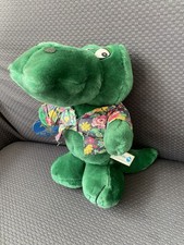 Sea World Green Crocodile 1987 Soft Cuddly Toy 30cm Vintage With Tags