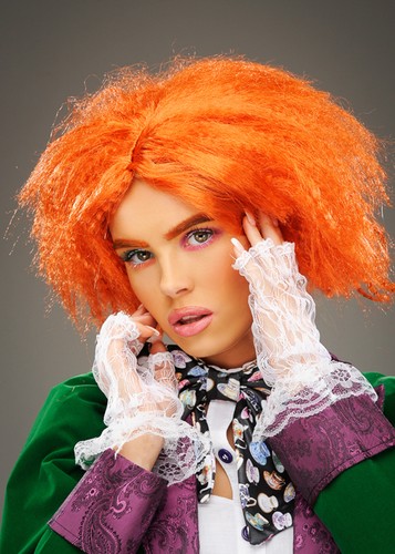 Adult size orange crazy mad - size,