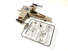 Vintage Star Wars rarer ESB Palitoy grey X-wing fighter blue button complete 
