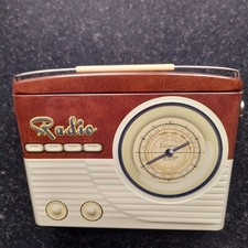 Retro radio biscuit tin - retro,