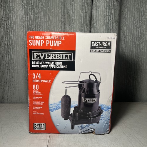 Everbilt 4hp cast iron - everbilt, 3/4hp