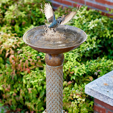 Vintage Metal Bird Bath for
