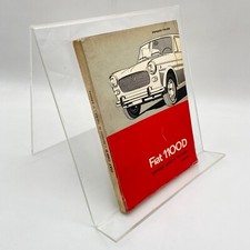 Fiat 1100D Spare Parts List Catalog Repair 1962 Vintage 1. Edition