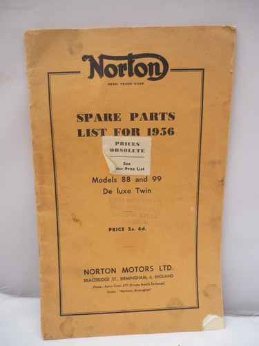 Norton spare parts list - spare,