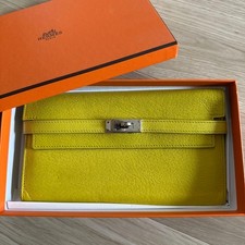 Hermès Lime Kelly Wallet