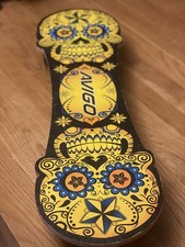 Vintage Day Of The Dead 31” Skateboard By Avigo Skull Candy Design