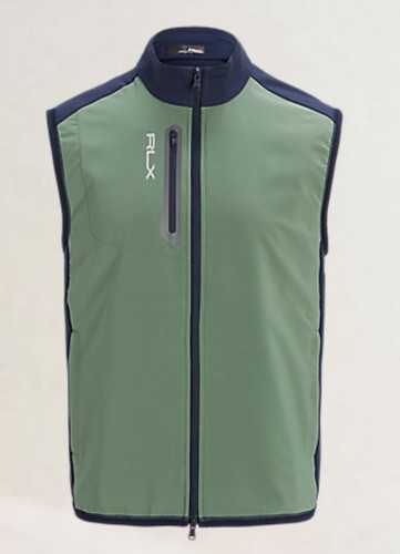 Rlx golf hybrid mockneck vest - hybrid,