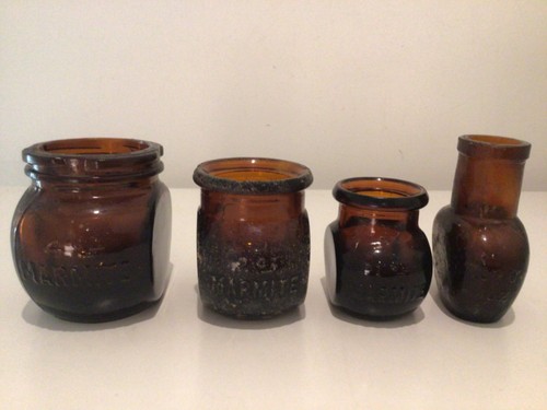 Marmite oxo brown jars - marmite,