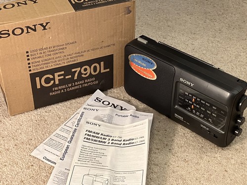 Sony icf 790l boxed with - sony, icf-790l