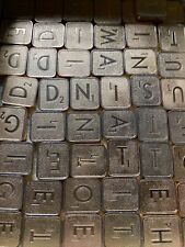 vintage 24k Gold plated Scrabble Letters  A F G D E U N H R I T etc 