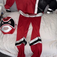 Power Rangers SPD Red Ranger Costume with Helmet – Rubie’s – Used Wear to trim
