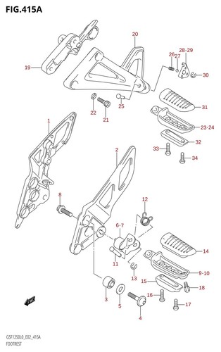 Suzuki genuine screw - genuine, gsf1250