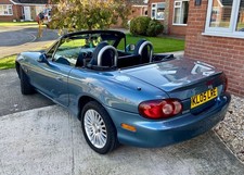 Mazda MX5 Mk2.5 Arctic/Euphonic 1.8 2005 Blue – Soft & Hard Top – MOT Aug 2026