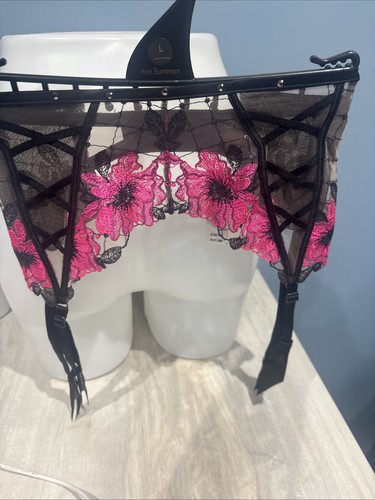 Boudoir rose waspie suspender - boudoir,