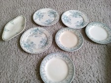 French Antique Kitchen Crockery Gorgeous Colourway 7 Pieces