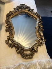 Vintage Wall Mirror Decoration IN Ostentatious Gold Look Antique Style Approx.