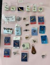 33 RAF Associated Pin Badges Aeroplanes Royal Air Force jet fighters sweetheart 