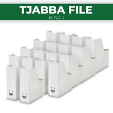 18x Ikea TJABBA White Magazine