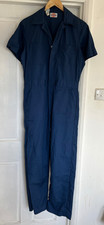Dickies Boilersuit Coverall Small W30"-L30" Men's Overalls Workwear Navy Blue
