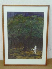 Vintage Framed Oil Painting of