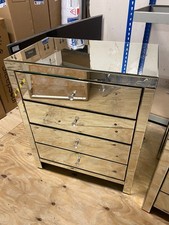 Contemporary Mirrored Chest of Drawers CS H44