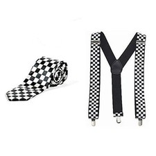 Ska Tie & Braces Set Retro Mod