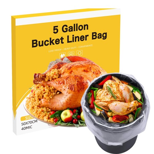 Gallon bucket liner bags - 5,
