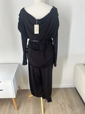 Flounce London black jersey
