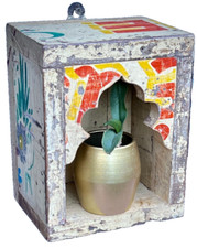 VINTAGE INDIAN DISPLAY CUBE