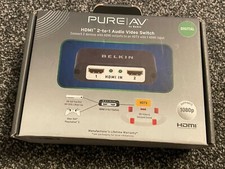 NEW BELKIN Pure AV HDMI Interface 2 To 1 Video Switch Splitter AD24503qn GAMING