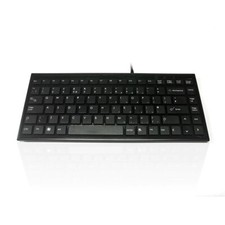 Accuratus 395 Black - USB Super Slim Mini Keyboard with Square Modern Keys