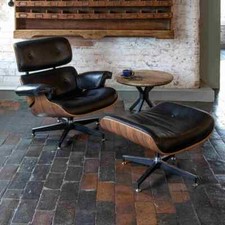 BRAND NEW - Eames Style Malmo Lounge Chair With Ottoman foot Stool