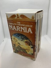 The Complete Chronicles Of Narnia Vintage Book Set x 7 Box Retro Classics