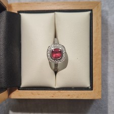 18ct White Gold Rubellite