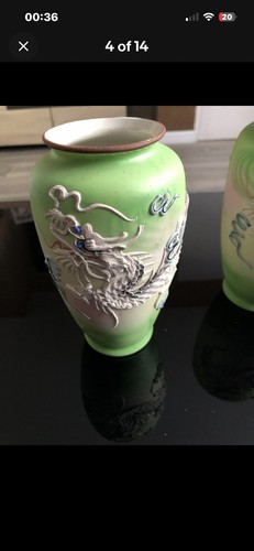 Pair antique chinese vases - pair, of