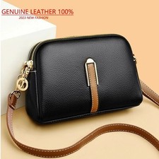 Womens Cowhide Flap Handbag