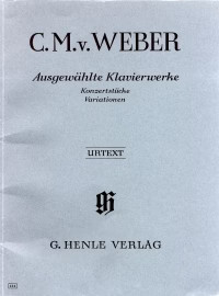 Weber selected piano works - weber,